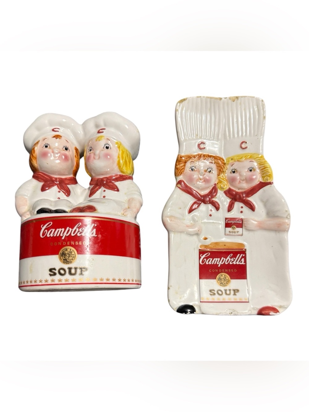 Vintage Campbells Soup Kids Chefs Kitchen Sponge Pad Holder and  Spoon Rest